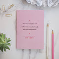 LiteraryEmporium - Jane Austen - Kvinnor Författare Pocket Notebook Rosa A6