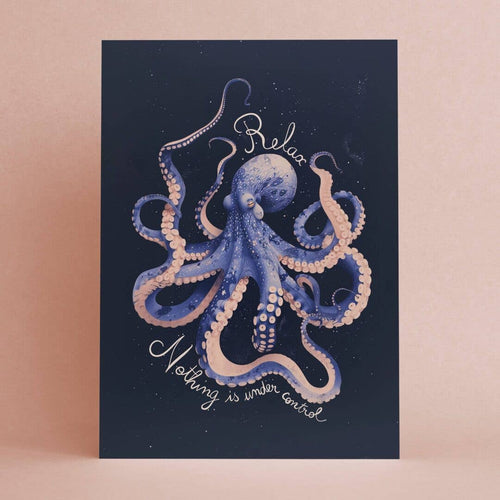 "Relax, nothing is under control" vykort