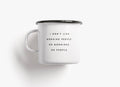 Emaljmugg "Morning People" från typealive