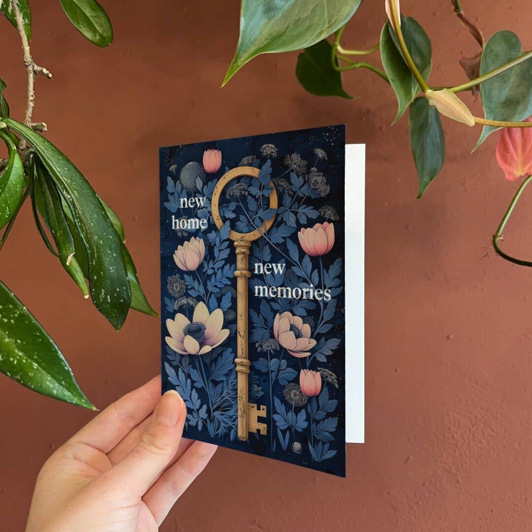 Botanopia - gifts , decor and cards for plant lovers - Ny bostad, nya minnen | Inflyttningskort | Nytt hus-kort: Kraft paper