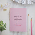 LiteraryEmporium - Sylvia Plath - A6 anteckningsbok för kvinnor, rosa